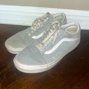 Light Wash Blue Old Skool Vans - Women’s size 9.5